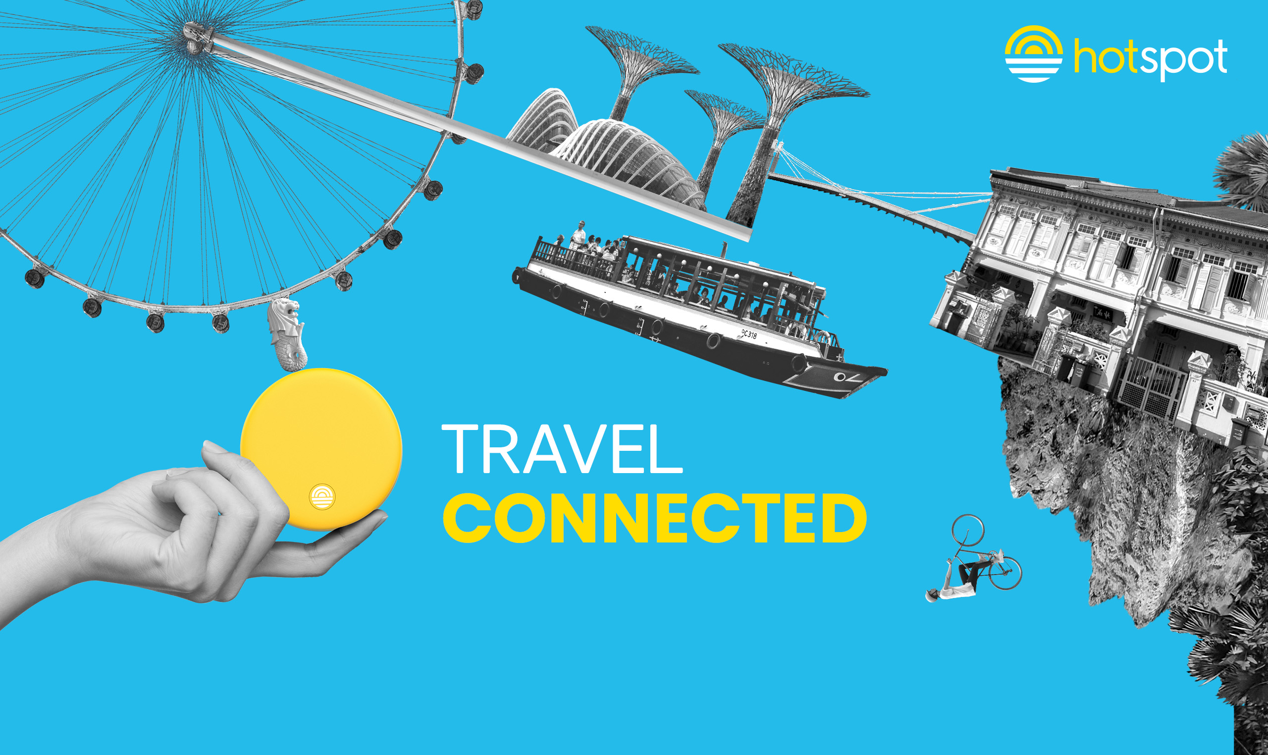 Travel connected with hotspot!